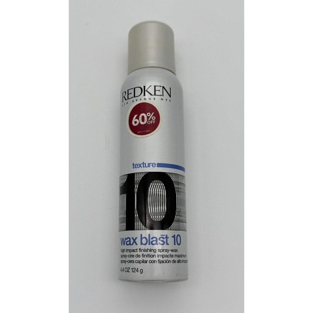 Redken Wax Blast 10 High Impact Finishing Spray Wax Hair 4.4 oz 124 g 50% Full?